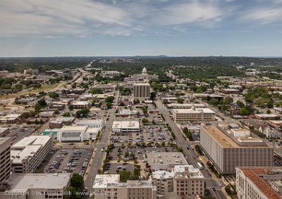 View looking west from the Regions bldg  Little Rock, Arkansas